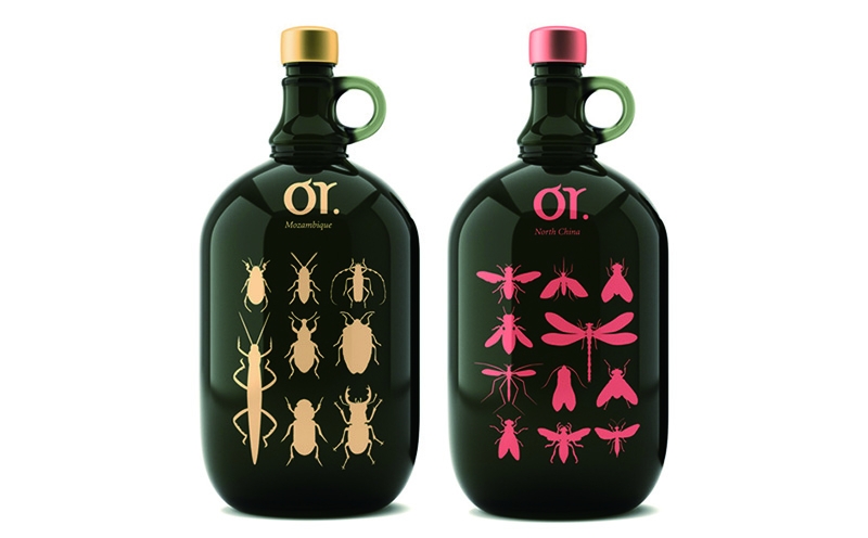 莫斯科昆蟲&ldquo;或葡萄酒&rdquo;品牌包裝設(shè)計(jì)，不過看起來有點(diǎn)恐怖