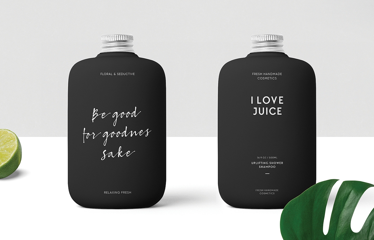 手工制作的天然化妝品品牌包裝設計