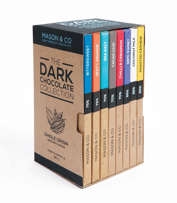 你最愛的甜食，手工黑巧克力的品牌包裝設(shè)計