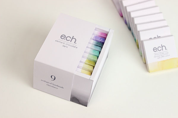 彩色之光， 生態(tài)手工巧克力食品包裝設(shè)計工程。