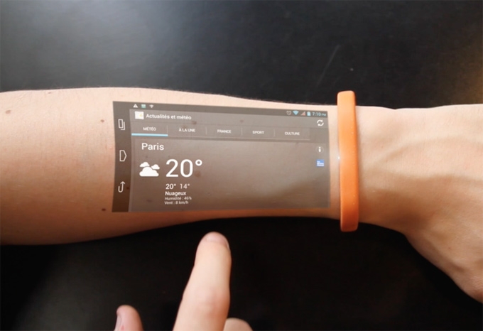 直接在手臂上玩手機？|科技產品設計